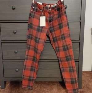 Reb plaid skinny jeans size 13